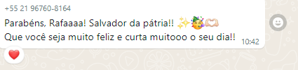 Depoimento de cliente sobre serviços de design e programação – Rafael Pinto – Avaliação 8